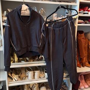 Athlete Women's Black Tracksuit Set